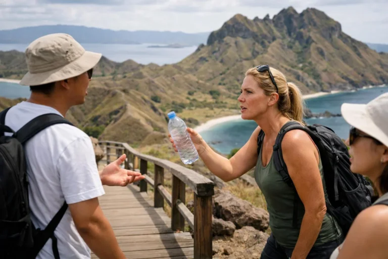 Avustralyalı turistten çöp tepkisi konulu temsili editoryal görsel