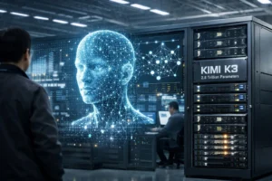 Kimi K3 üç trilyon parametreye yaklaştı konulu temsili editoryal görsel