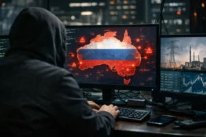 Rus hackerlardan Avustralya’ya tehdit konulu temsili editoryal görsel