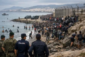 Ceuta’ya 60 bin kişinin geçişi kriz yarattı.