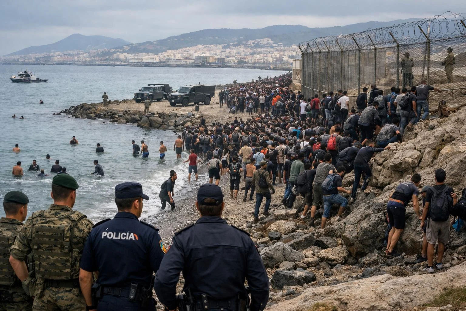 Ceuta’ya 60 bin kişinin geçişi kriz yarattı.