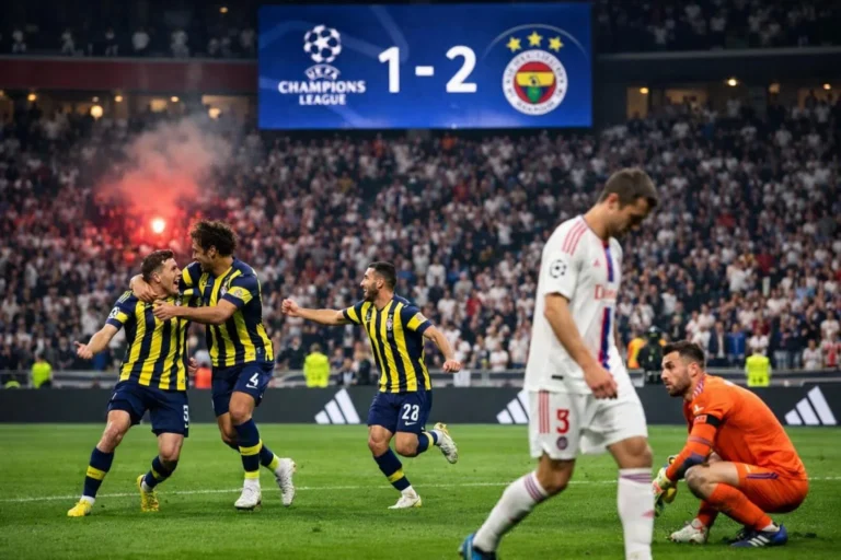 Fenerbahçe Lyon’u Fransa’da devirdi.