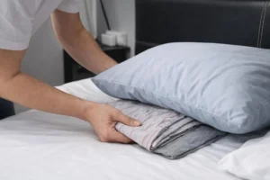 Pijamayı yastık altına koymayın.