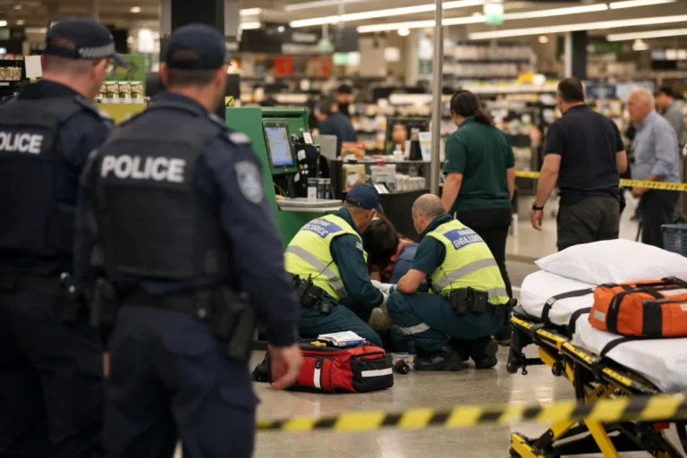 Woolworths mağazasında dört kişi yaralandı.