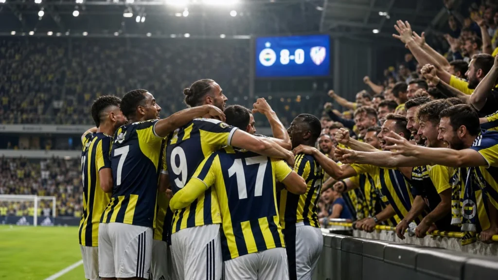 Fenerbahçe’den sekiz gollük tarihi galibiyet.