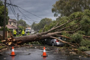 Sydney’de sıcaklık 33 dereceyi gördü, fırtına hayatı felç etti