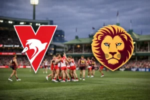 Sydney Swans, son şampiyon Brisbane’i 53 sayı farkla devirdi.