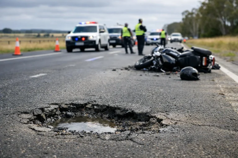 Victoria’da çukura çarpan motosikletli hayatını kaybetti.