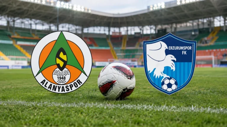Alanyaspor ile Erzurumspor golsüz berabere kaldı.