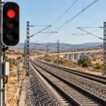 TEMSİLİ — İspanya tren kazası haberi için yapay zekâyla oluşturulmuş demiryolu güvenliği sahnesi.