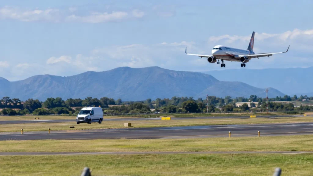 Queensland'de uçak ile yer aracı arasında çarpışma tehlikesi.