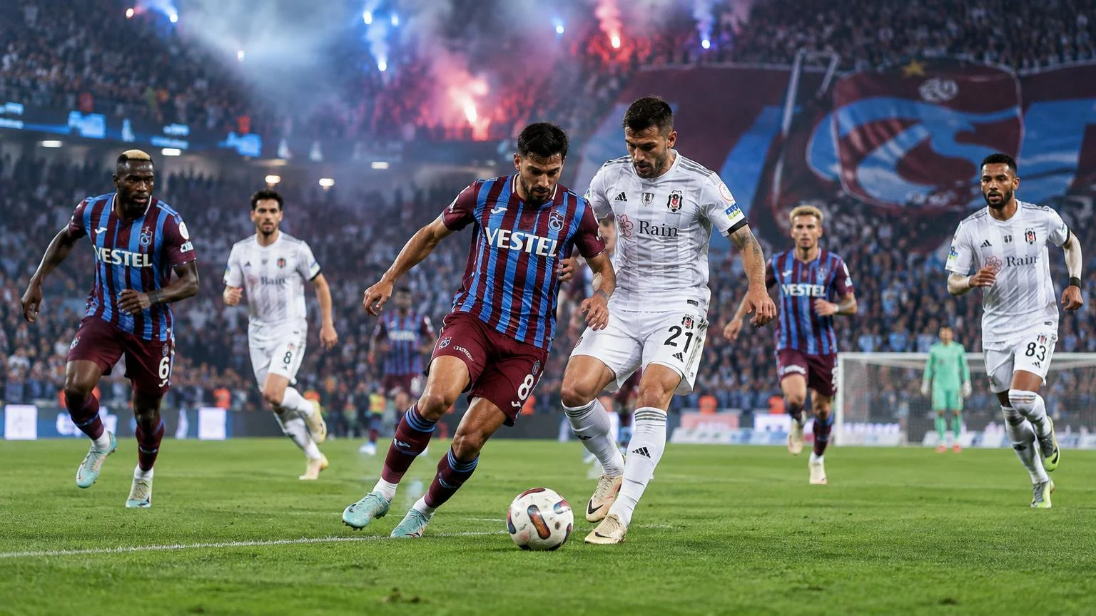 Trabzonspor Beşiktaş'ı 2-0 Yenerek Puanını 16 Yaptı.